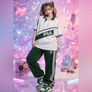 FILA vintage polo - Men’s Medium